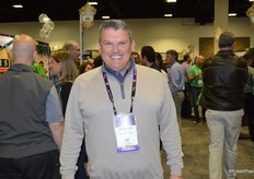 Anthony Gallino with Bobalu Berries walks the show floor.